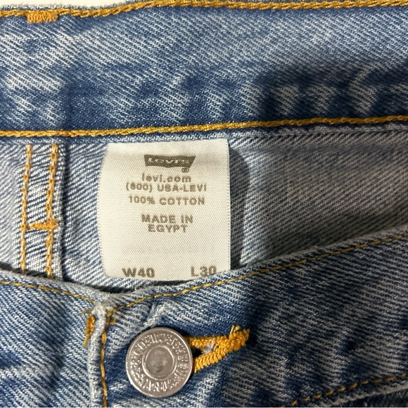 Levi’s 501 Blue Jeans Men’s 40 Cotton Outdoors Button Fly Y2K Retro Tear Off Tag - Picture 7 of 14